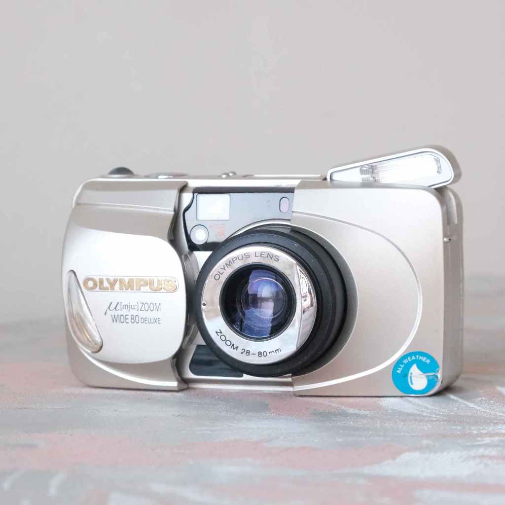 Olympus mju zoom wide 80 喵變焦傻瓜底片相機| 蝦皮購物