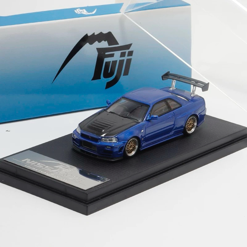 六四分之一】Fuji｜NISSAN Skyline GT-R R34 Nismo Z-Tune｜1/64合金