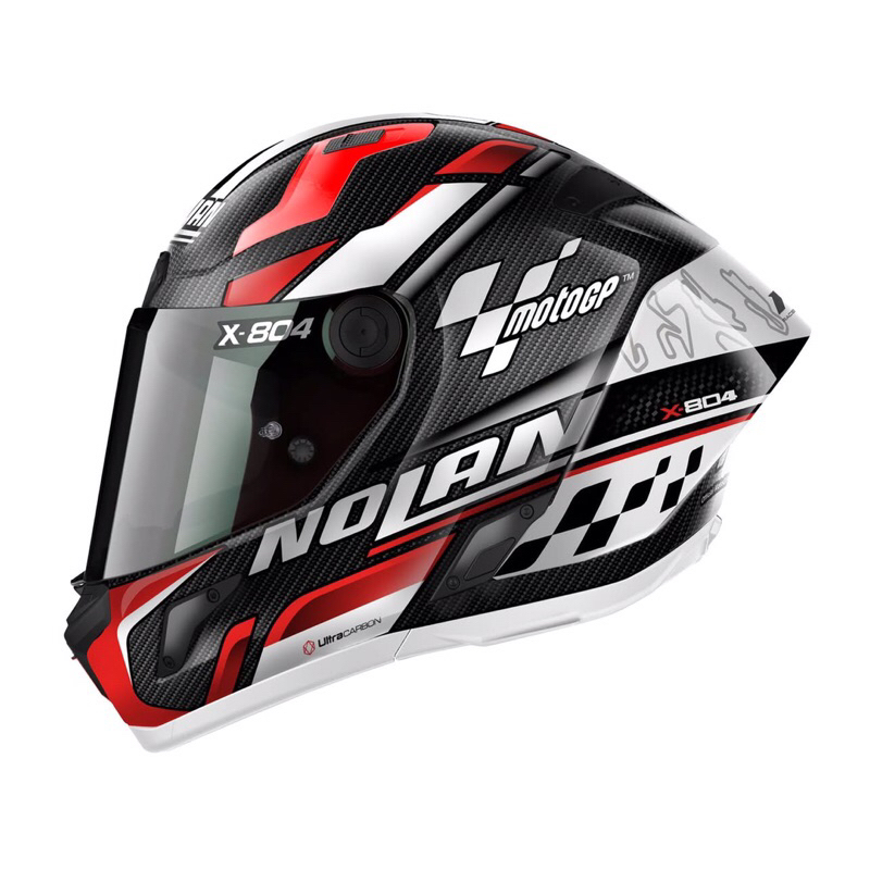 moto2輪館]NOLAN X804全碳纖維 MotoGP賽道聯名款 附贈原廠墨色片和PINLOCK除霧片（預購款） | 蝦皮購物