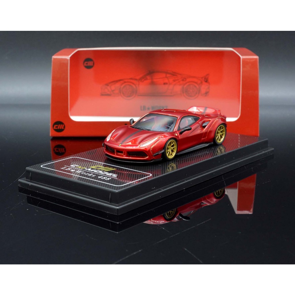 【MASH】現貨特價 CM Model 1/64 LBWK Ferrari 488 GTB Red | 蝦皮購物