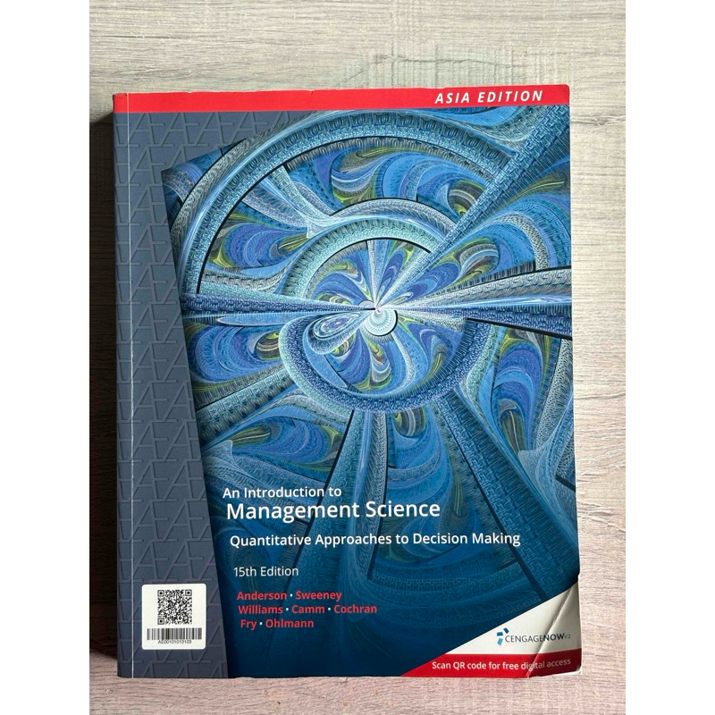 An Introduction to Management Science 15版 管理科學 | 蝦皮購物