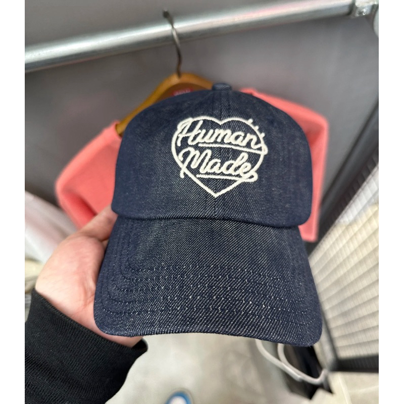 日本🇯🇵HUMAN MADE潮牌牛仔棒球帽刺繡造型水洗牛仔棒球帽遮陽帽 日本🇯🇵HUMAN MADE潮牌牛仔棒球帽刺繡造型水洗牛仔棒球帽遮陽帽