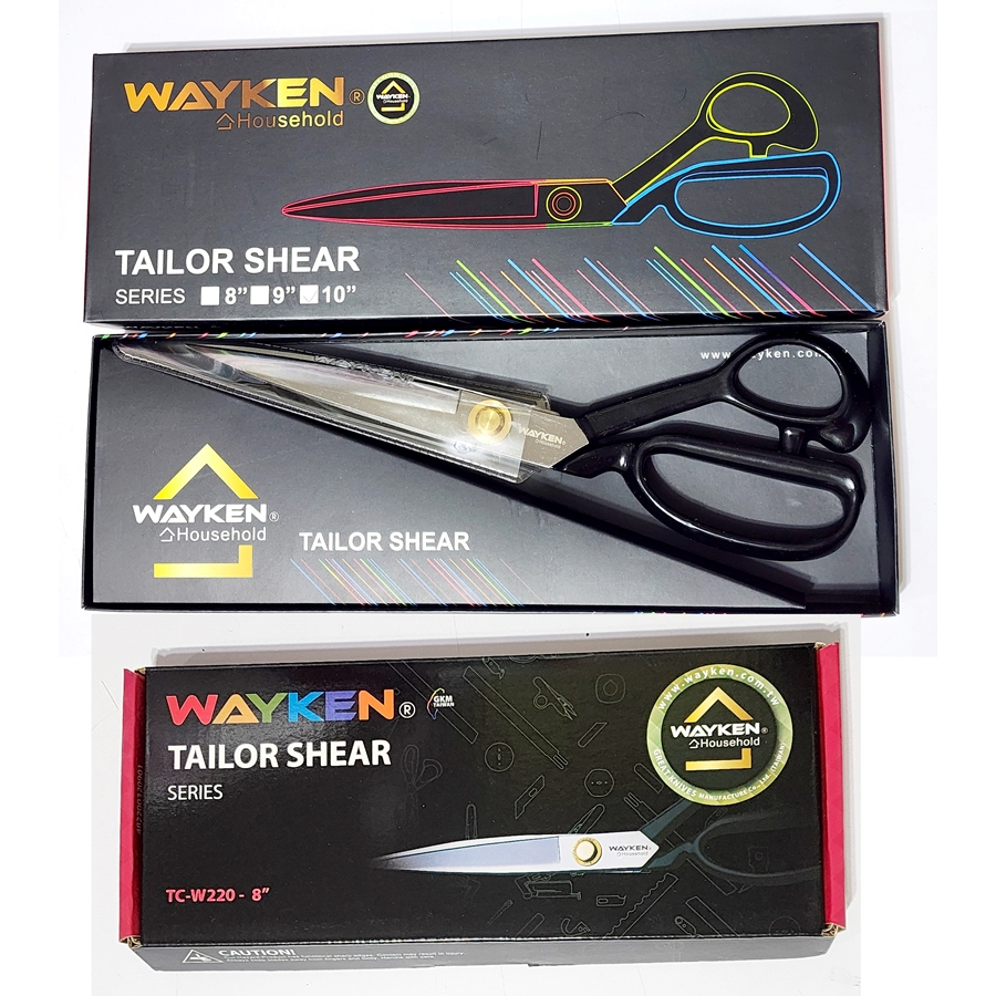 台灣WAYKEN 10吋/8吋 鍛造鋼專業裁布剪刀 剪刀 剪布剪刀 布剪 拼布/縫紉/五金/材料/布料 百合手作 | 蝦皮購物