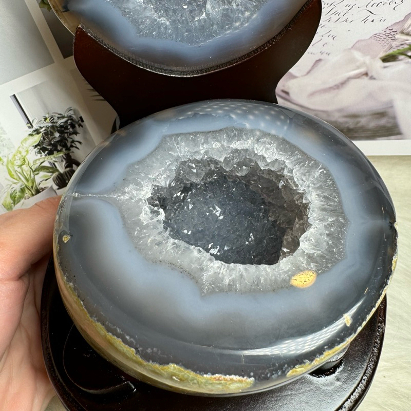 156號1272公克♥️天然全拋光招財瑪瑙聚寶盆瑪瑙晶洞晶洞水晶洞送禮