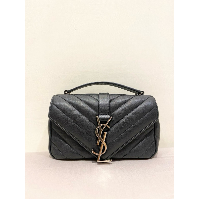 YSL聖羅蘭SAINT LAURENT 復古銀鍊 斜背包/晚宴包/手拿包 | 蝦皮購物