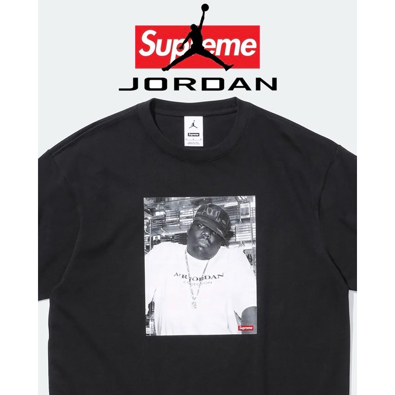 トップス XL Supreme x Jordan Biggie S/S Top Black Supreme JORDAN BIGGIE S/S TOP X-Large Black RARE NEW SOLD