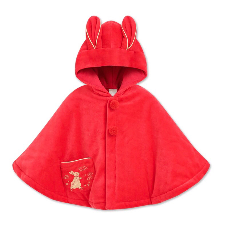 奇哥Peter Rabbit 比得兔 過年趣連帽披風/斗篷（3歲：肩寬29公分） | 蝦皮購物