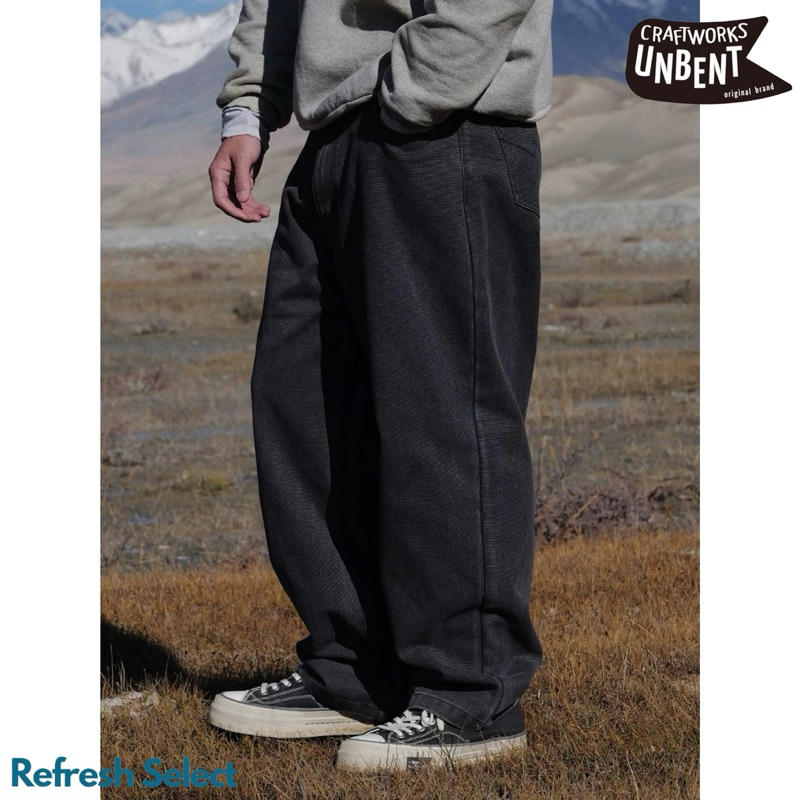 【Refresh】⛰️UNBENT 24AW Blended Fabric Casual Pants 水洗 錐形 長褲 | 蝦皮購物