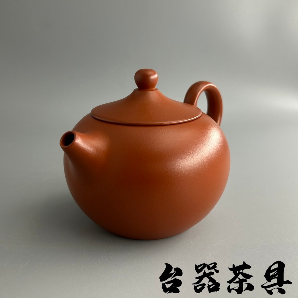 台器【台灣作家朱泥壺】馬超工藝師雅士壺手拉坏茶具朱泥泡茶壺手工茶壺