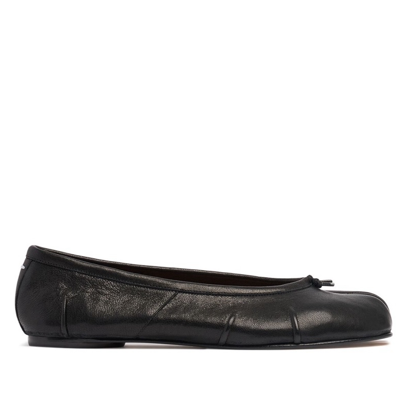 經典款】Maison Margiela 10mm Tabi 黑色芭蕾分趾鞋｜ASCE精品代購