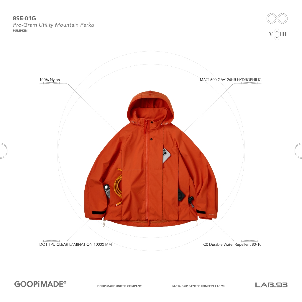 GOOPiMADE “8SE-01G” Pro-Gram Utility Mountain Parka | 蝦皮購物