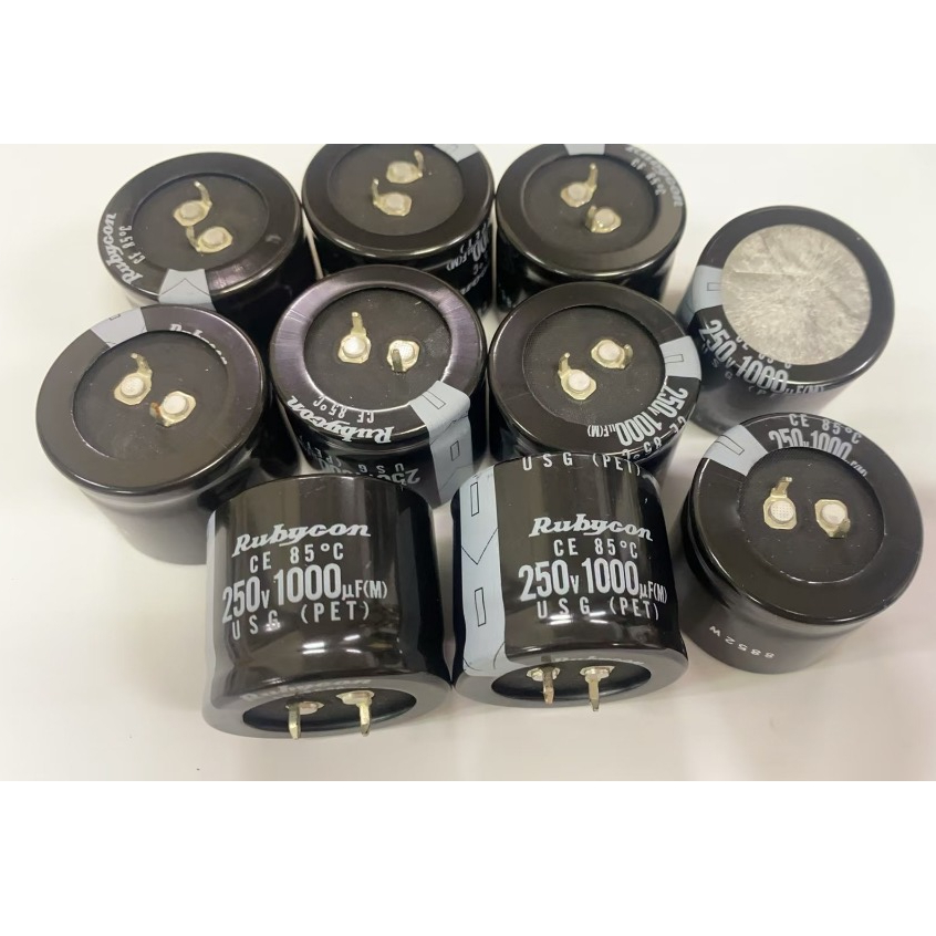 台灣現貨 日本製RUBYCON 1000uF/250V 尺寸35X30mm 鋁質電解電容 牛角電容 (SNAP)電容 | 蝦皮購物