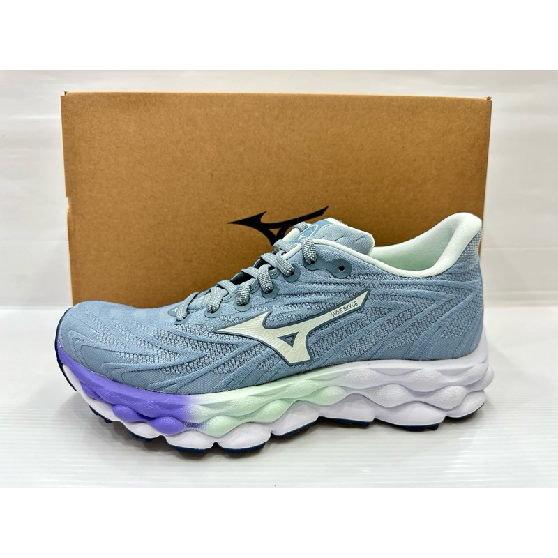 現貨美津濃Mizuno 白沙屯媽祖同款Wave Sky 8女鞋慢跑鞋寬楦J1GD241222 J1GD241275 | 蝦皮購物