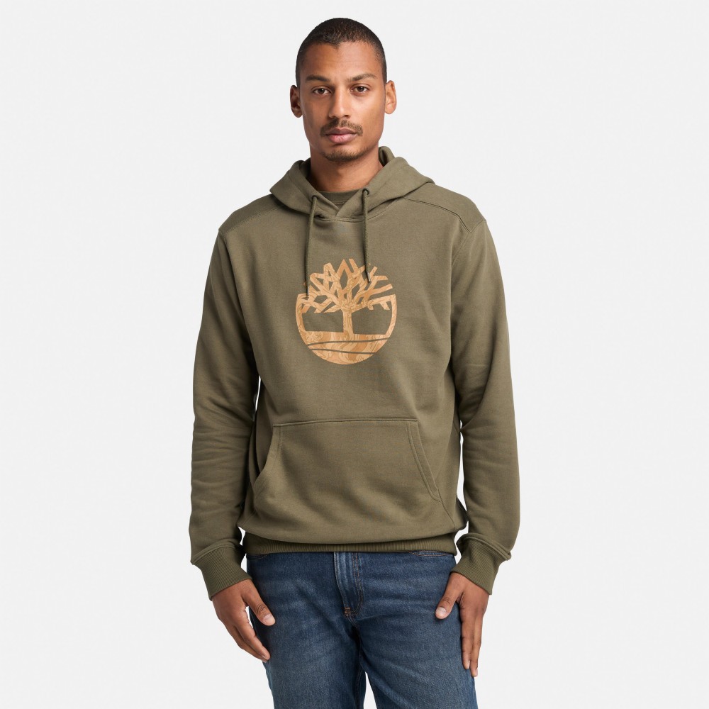 Timberland | (⭐2025春夏⭐)【門市限定】中性軍綠色迷彩LOGO連帽上衣|A69H7A58 | 蝦皮購物