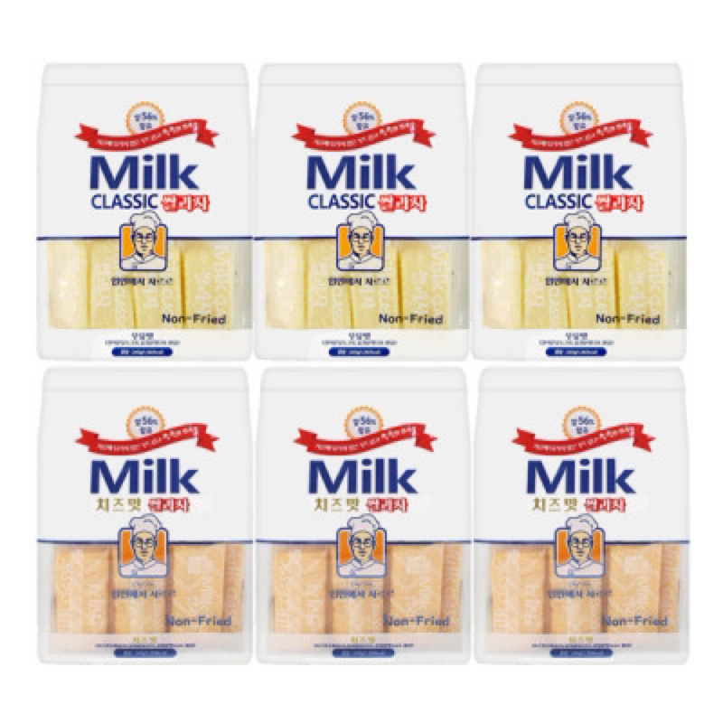 現貨[辦公室王者] 韓國 Milk Classic 牛奶/起司/香蕉/雞蛋 米餅 非油炸240g 大人小孩都愛 | 蝦皮購物