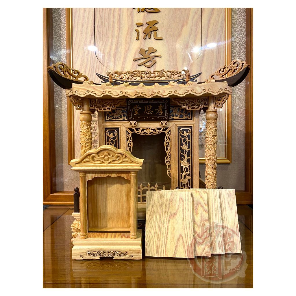 Product image 🏮【妙佛園佛具店】🏮茄苳入 一尺二 公媽龕  檜木入黑檀 黑檀入檜木 祖先牌位 祖宅 祖先龕【萬華老店/宮廟百貨】 8