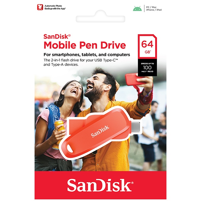 SanDisk 64G 64GB Phone DriveTYPE C/A SDDDC6 USB3.2 雙頭隨身碟 | 蝦皮購物
