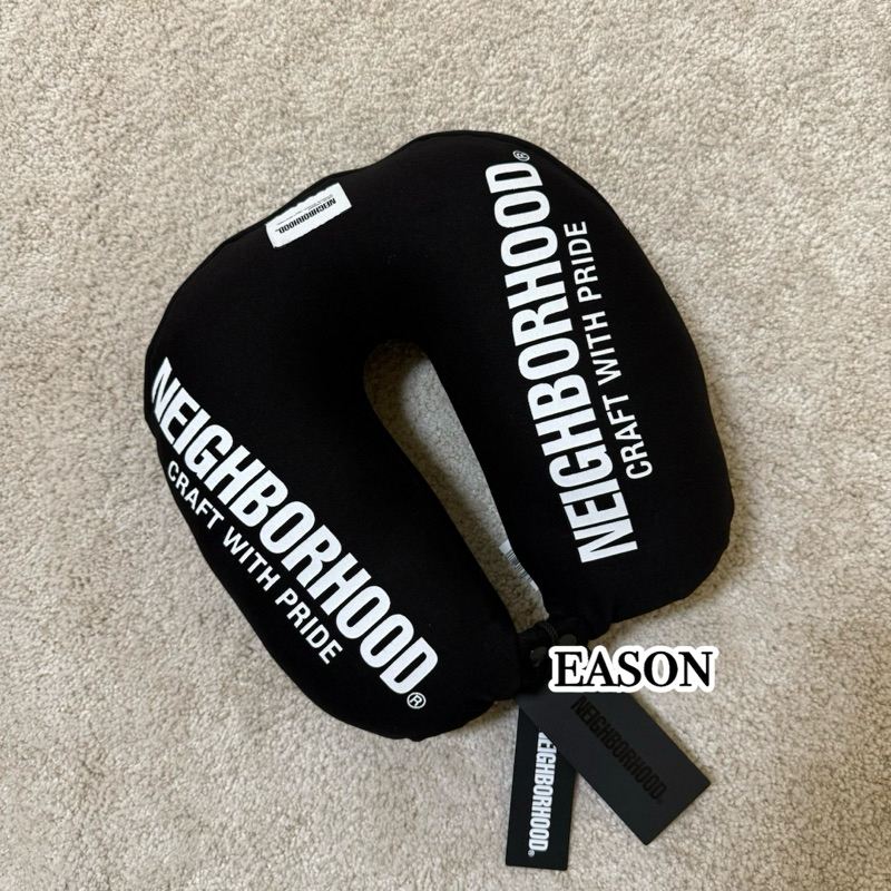 Neighborhood Logo Neck Pillow | Black