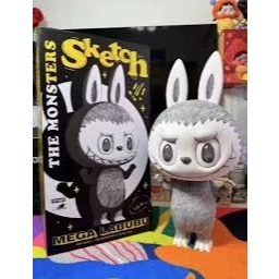 【紐約范特西】預購 Pop Mart MEGA LABUBU Sketch 400% 素描 公仔 | 蝦皮購物