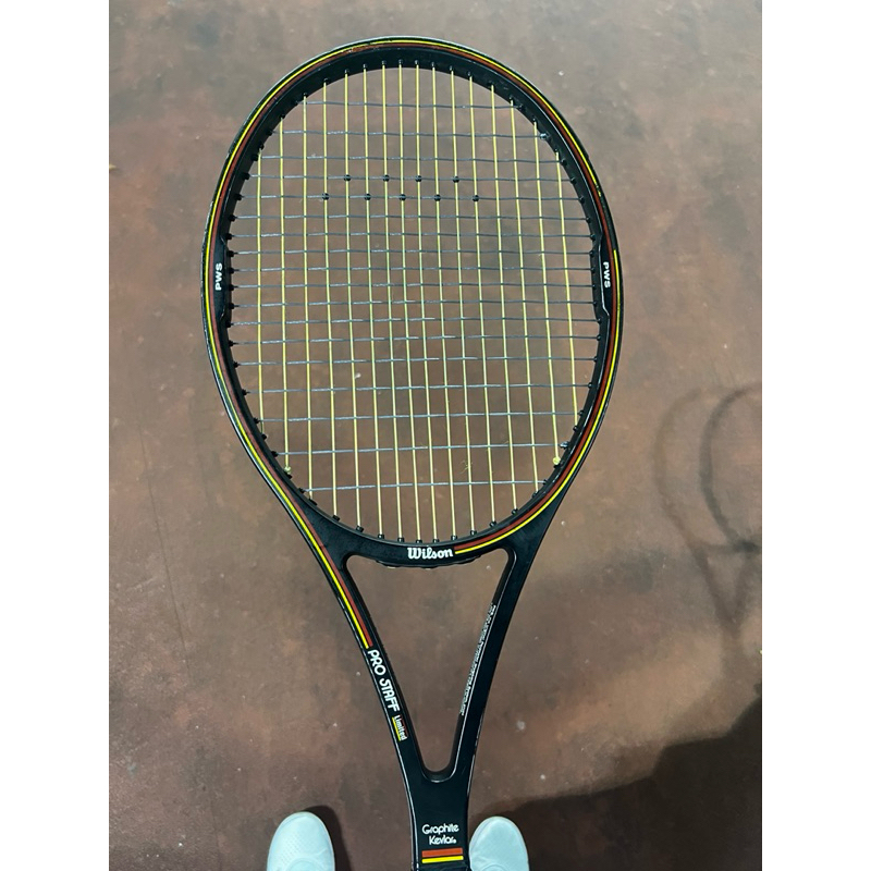 Wilson Pro Staff 6.0 初版非復刻版費德勒神現拍85拍面約338克| 蝦皮購物