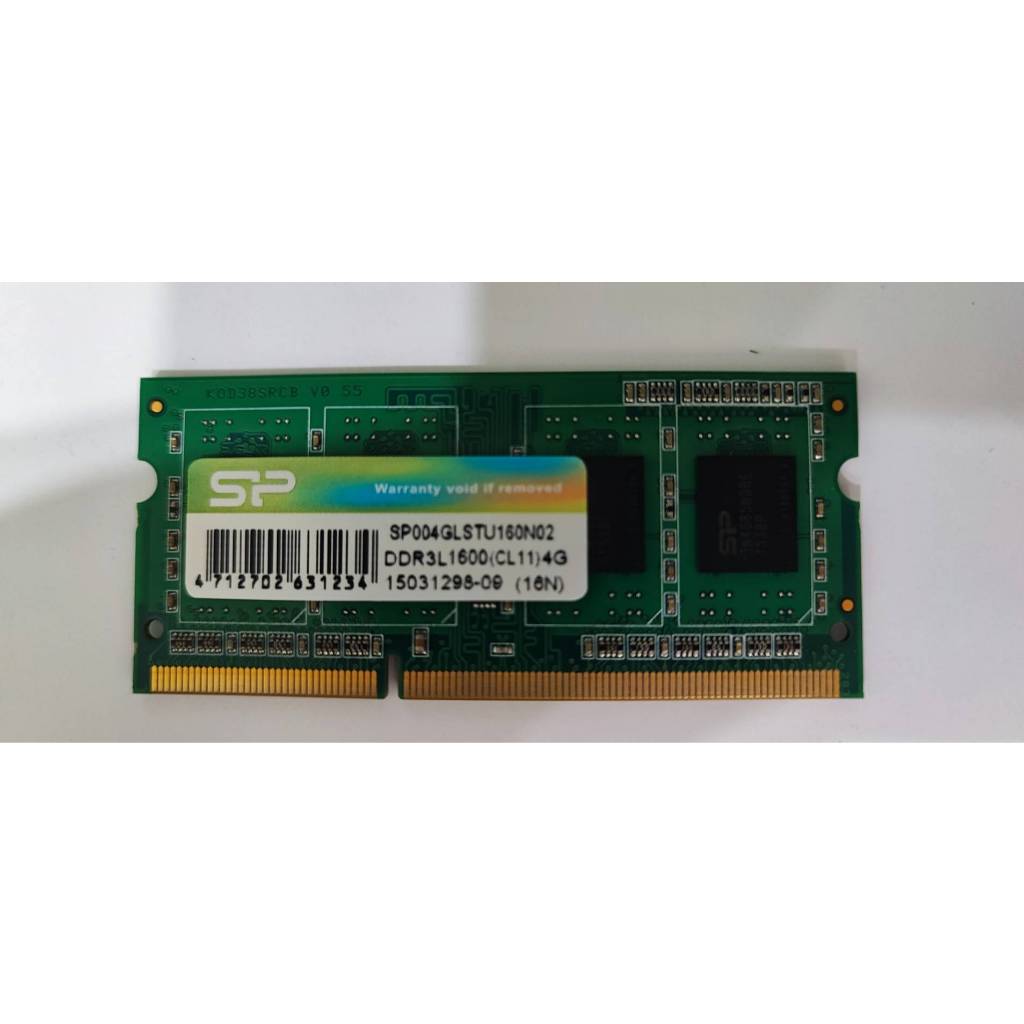 (二手) SP 廣穎 筆記型電腦 DDR3L SODIMM 4GB 記憶體 | 蝦皮購物
