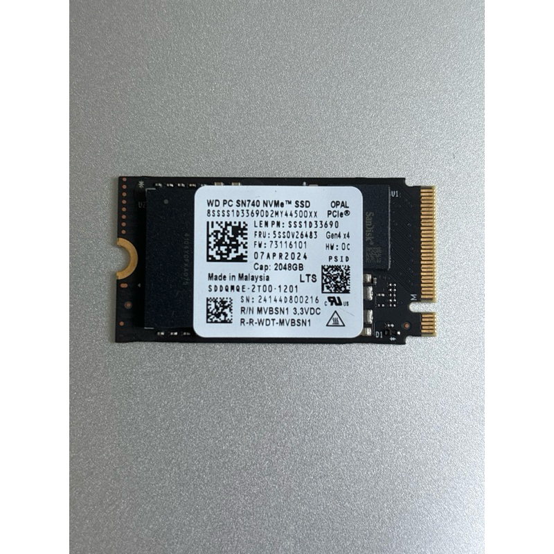 2TB WD SN740 2242 SSD PCIe 4.0 | 蝦皮購物