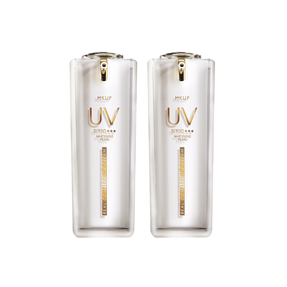 MKUP 美咖頂級白珍珠 UV 素顏霜 SPF50 30ML 2入｜MKUP美咖官方旗艦館 | 蝦皮購物