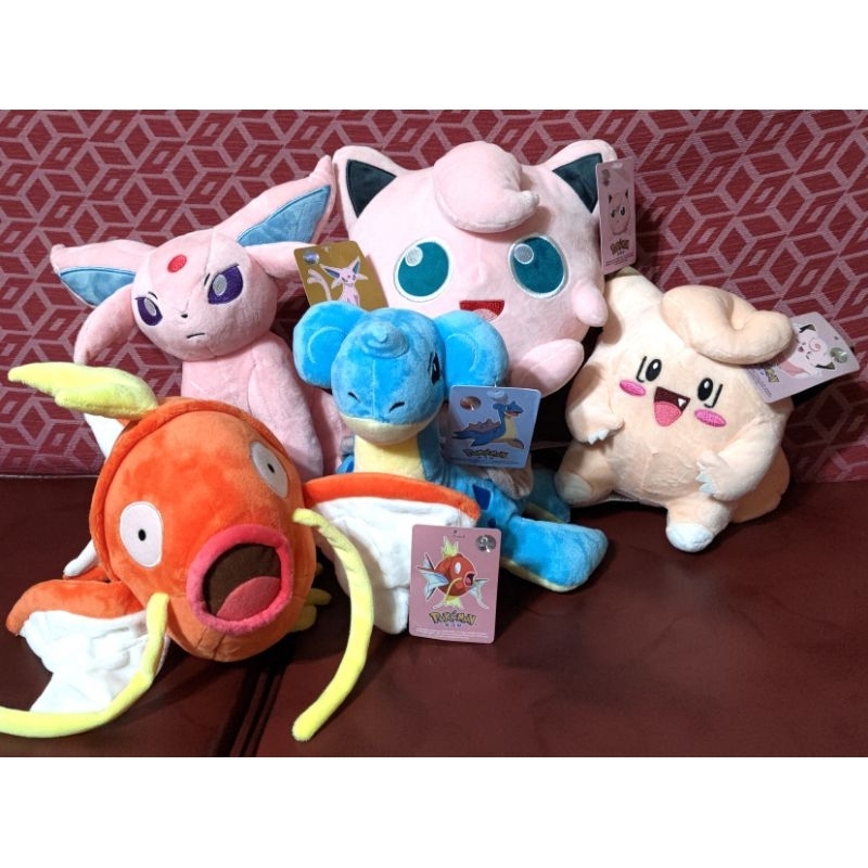[精靈寶可夢 太陽伊布 胖丁 皮皮 拉普拉斯 鯉魚王 娃娃 玩偶] 多多堡 Pokemon 寶可夢 療癒 擺設 收藏 | 蝦皮購物