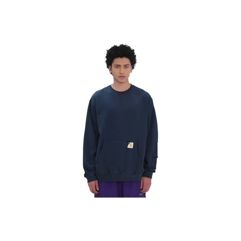聯乘Carhartt WIP X INVINCIBLE Sweatshirts Men Blue 大學衛衣