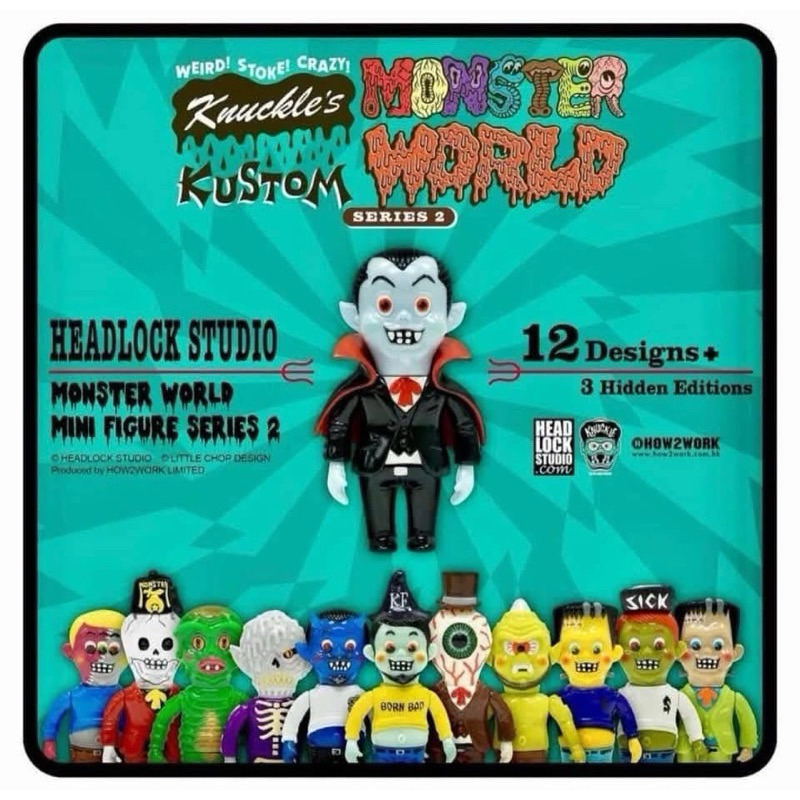 新品未開封Headlockstudio Monster World Box第二弾 Monster World Mini Figure Series Blind Box by Knuckle x