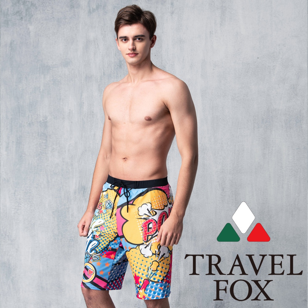 SUMMER LOVE 夏之戀 TRAVELFOX 大男寬口七分泳褲C19906 | 蝦皮購物