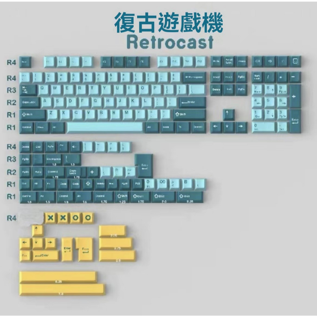 高雄現貨@復古遊戲機鍵帽 原廠高度 PBT材質 全套140+鍵 | 蝦皮購物