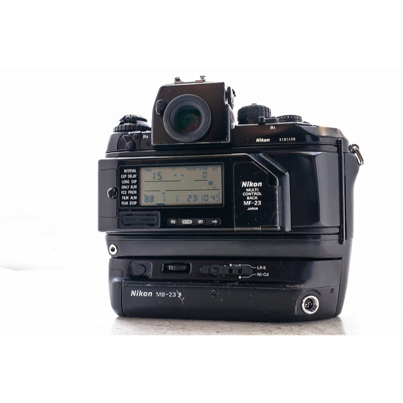 洪爺？銀鹽專賣 少見型號底片機NIKON F4E+MF-23 多功能機背旗艦專業機