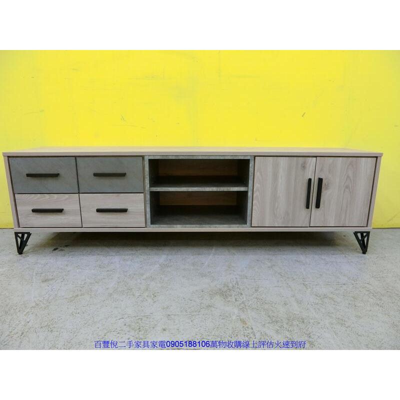 【新竹二手家具】新竹百豐悅2手買賣-限量新品灰橡色180公分電視櫃 置物櫃 長櫃 客廳矮櫃 視聽櫃 TV櫃 芎林二手家具 | 蝦皮購物