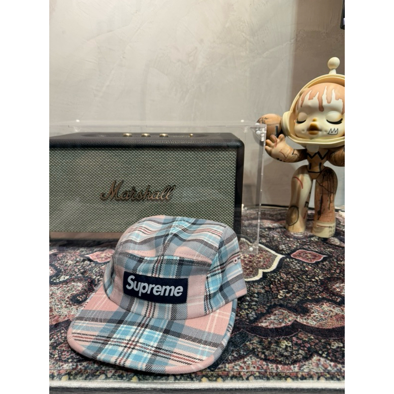 Supreme vintage Lochcarron Camp Cap tan plaid