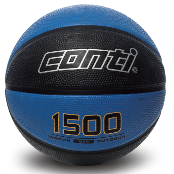 便宜運動器材 CONTI B1500-7-BKB 高觸感雙色橡膠籃球(7號球) 黑/藍 另販售多樣運動商品 | 蝦皮購物