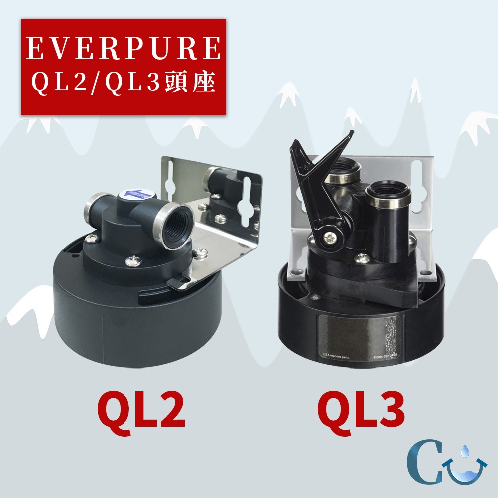 【PENTAIR】EVERPURE 愛惠浦 台製頭座 QL3 QL2 平輸 淨水器 | 蝦皮購物