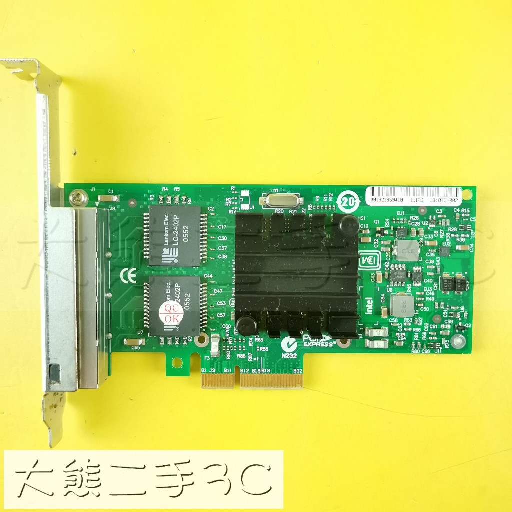 New Intel I340-T4 E1G44HT E1G44HTBLK NIC Gigabit PCI-E Ethernet Server