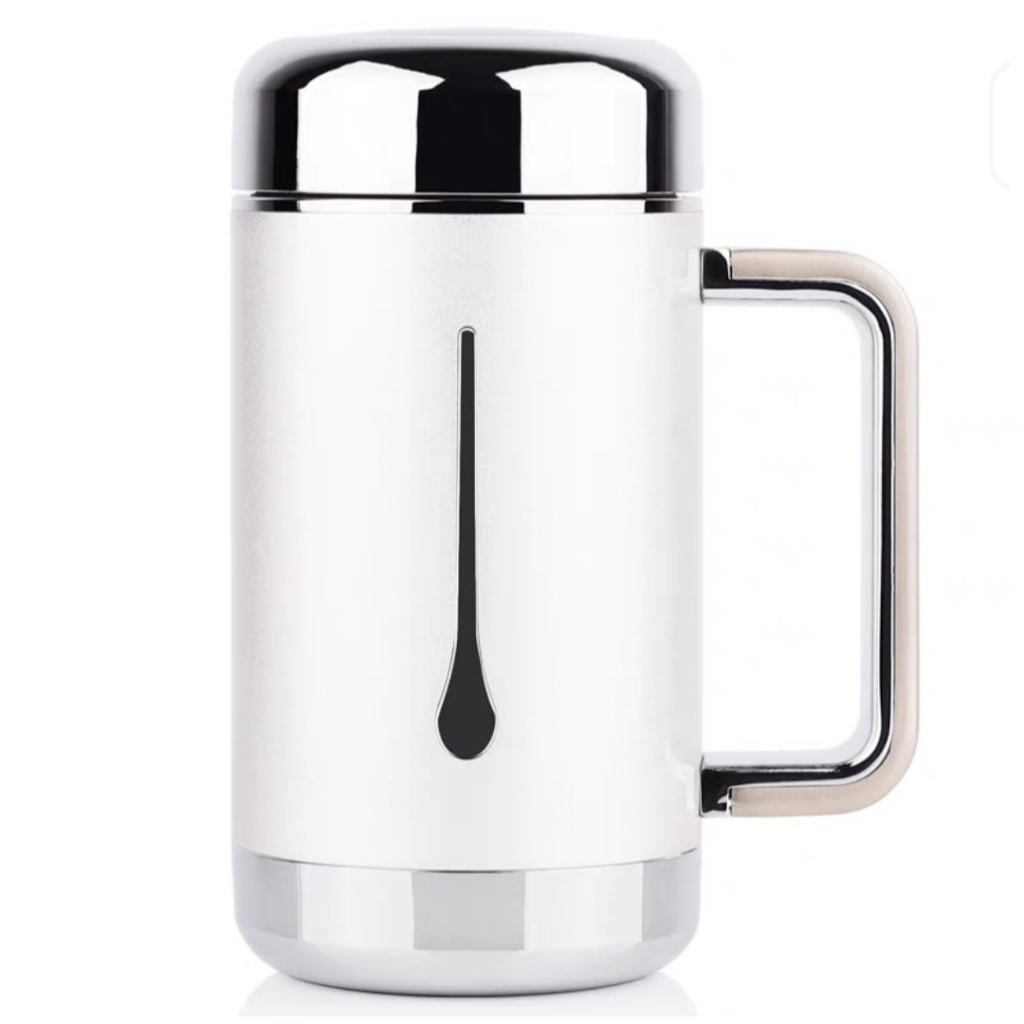 絕對銀飾專賣】999純銀內膽辦公杯上善若水辦公水杯500ml 內膽銀重80克