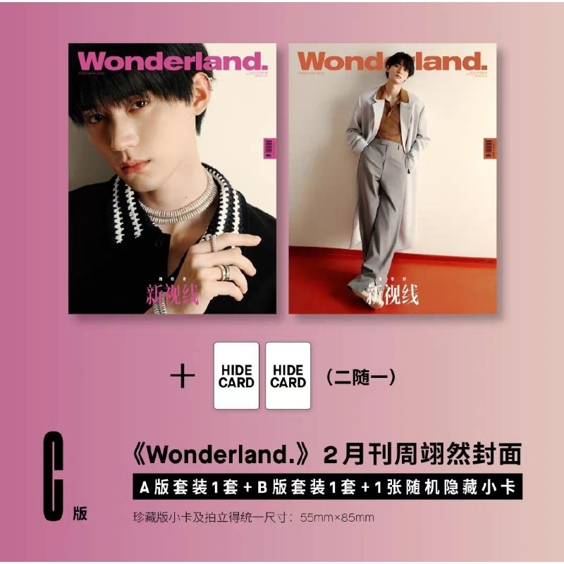 预售新视线Wonderland. 2025年2月刊周翊然ABC版珍藏套装期刊杂志| 蝦皮購物