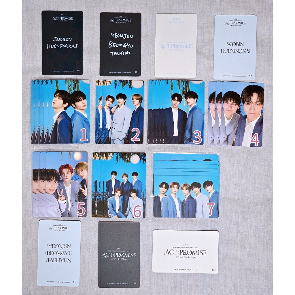 現貨🧸TXT [ACT : PROMISE EP.2 JAPAN] PHOTO CARD 隨機卡包拆售