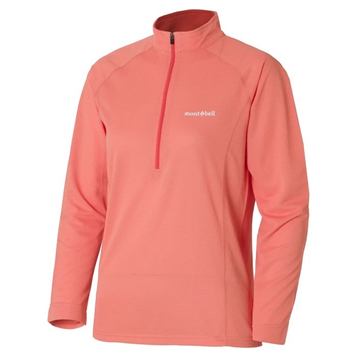 mont-bell COOL LS ZIP SHIRT 女立領長袖排汗衣Wickron 1114632 | 蝦皮購物