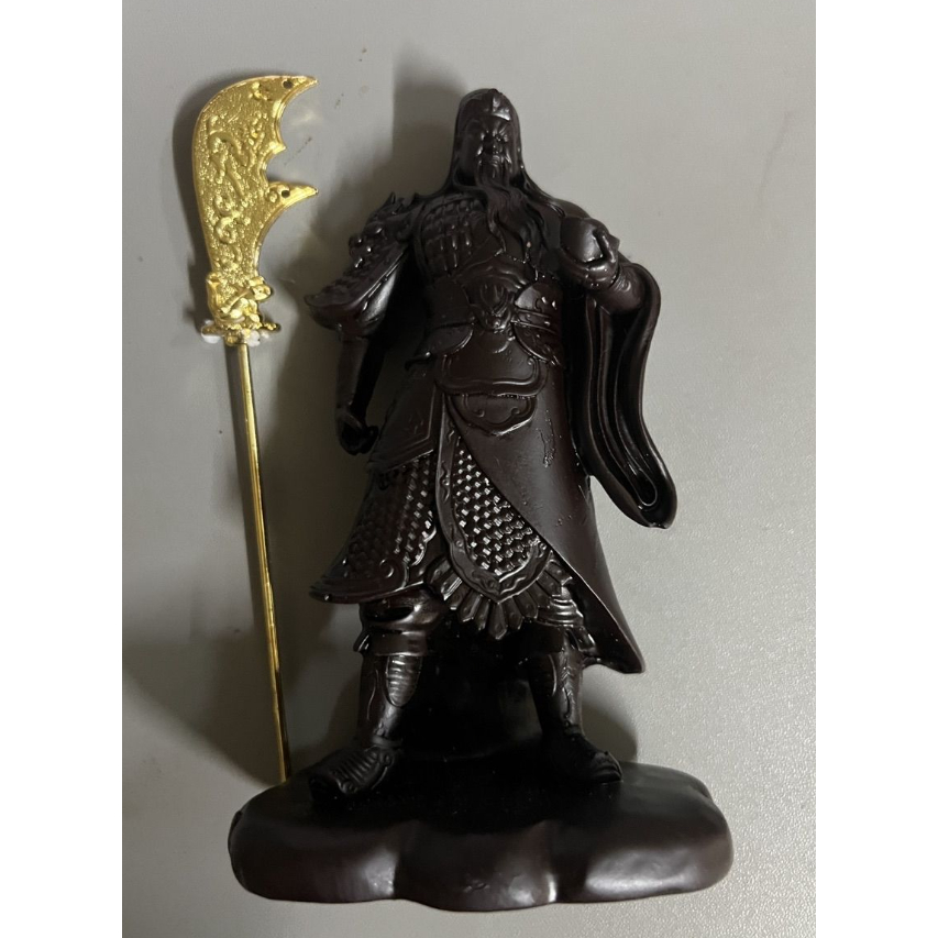 台灣現貨關聖帝君關公武財神關公擺件武財神關公武聖關公神像黑檀