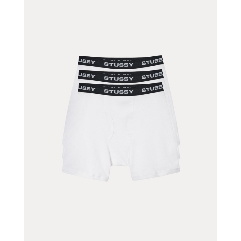 石頭選貨🪨】預購STUSSY BOXER BRIEFS 3 PACK 內褲組三入黑白灰