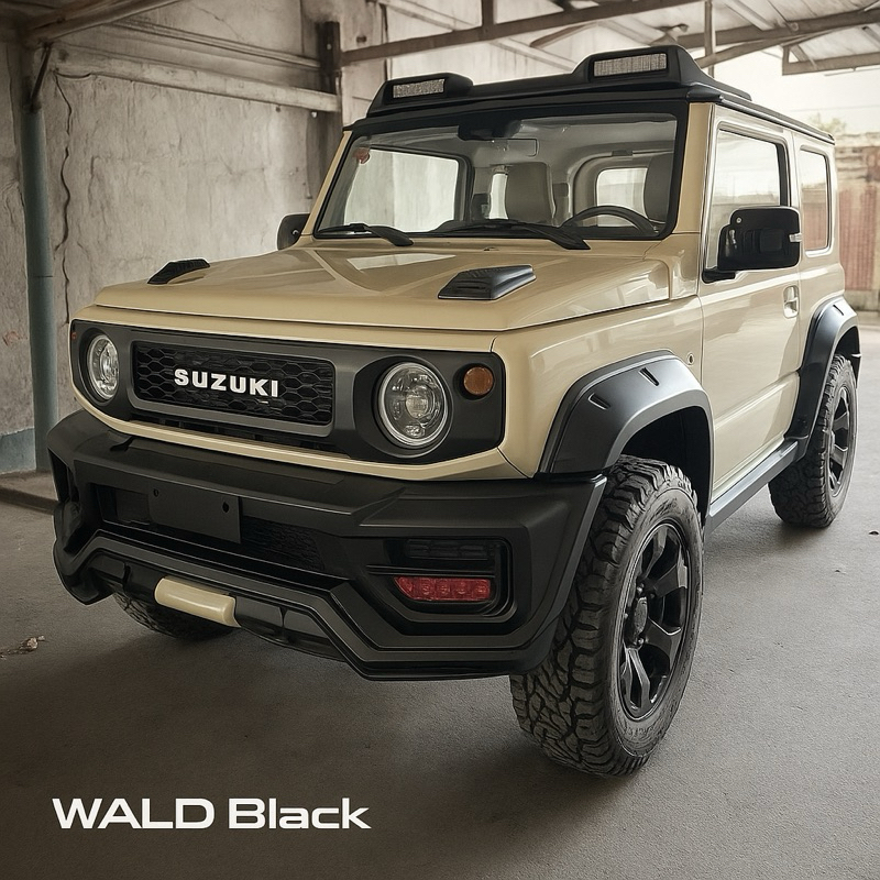 （HB虹惠）JIMNY、JB74 WALD BLACK改裝空力套件 大包｜探照燈架 安裝後可減少車頂架異音 | 蝦皮購物