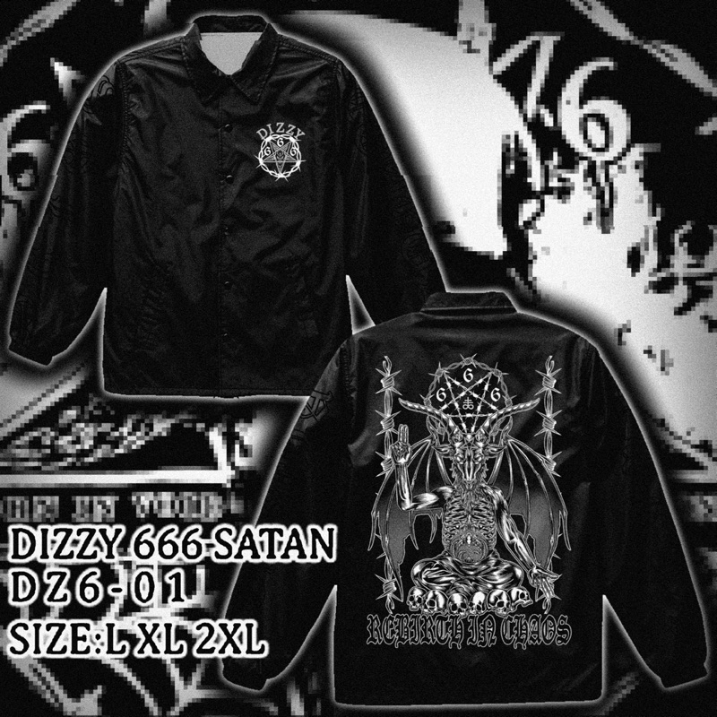 DIZZY 666 SATAN 防風教練外套 撒旦 | 蝦皮購物