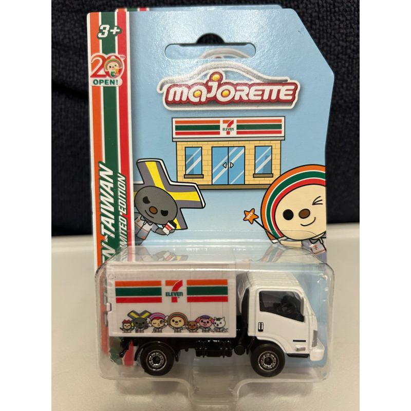 激レア新品☆台湾 OPENちゃん 7イレブントラック☆Majorette☆ Majorette 美捷輪聯名7-11 OPEN 20週年限定車小七小7 seven 7