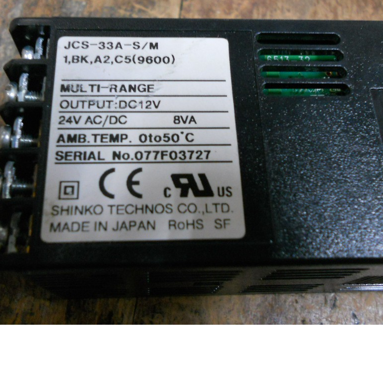 日本SHINKO神港溫控器JCS-33A-S/M IN:24VAC/DC OUT: DC12V RS-485(D1