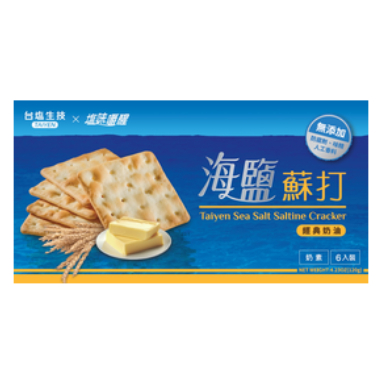 台鹽生技鹽味嚼醒蘇打餅-奶油海鹽蘇打餅(60g)