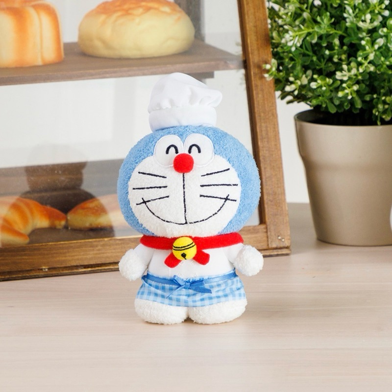 現貨 日本正版 哆啦A夢未來百貨 廚房 廚師 DORAEMON F’s Kitchen 小叮噹 毛絨玩偶 布偶 站立娃娃 | 蝦皮購物